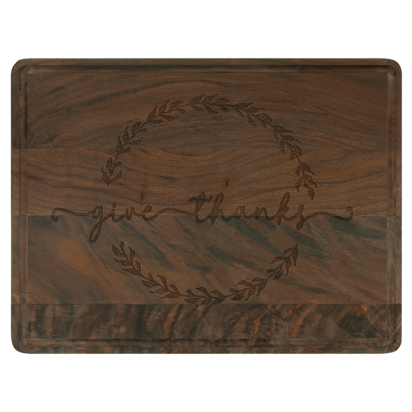 Personalized Engraved Cutting Board – Custom Wood Charcuterie Board with Drip Ring for Gifts, Awards & Kitchen Décor