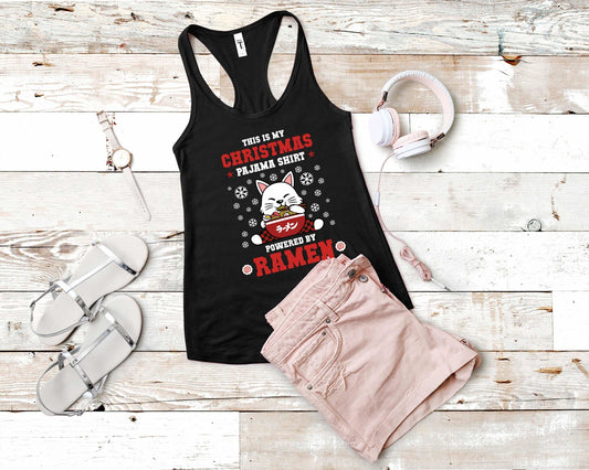 Christmas Pajama Ramen Shirt for Foodie | Stocking Stuffer for College Student - Gone Coastal Creations - Shirts