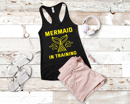 Mermaid in Training | Mermaid Lovers Shirt - Gone Coastal Creations - Shirts