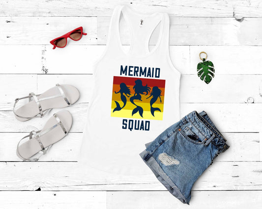 Mermaid Squad | Mermaid Lovers Shirt - Gone Coastal Creations - Shirts