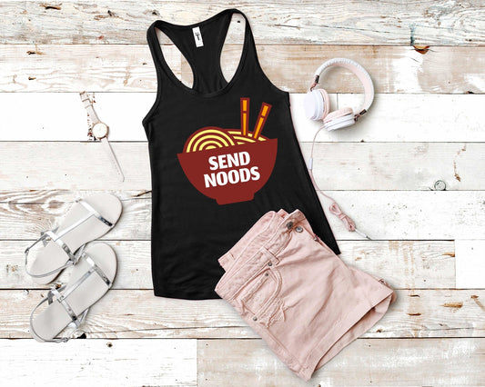 Send Noods Ramen Shirt for Foodie | Stocking Stuffer for College Student - Gone Coastal Creations - Shirts