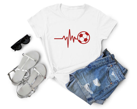 Soccer Heartbeat, Soccer is Life - Gone Coastal Creations - Shirts