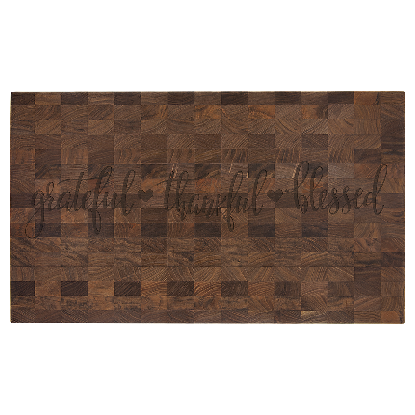 Walnut Butcher Block Cutting Board - Ready for Personalized Engraving