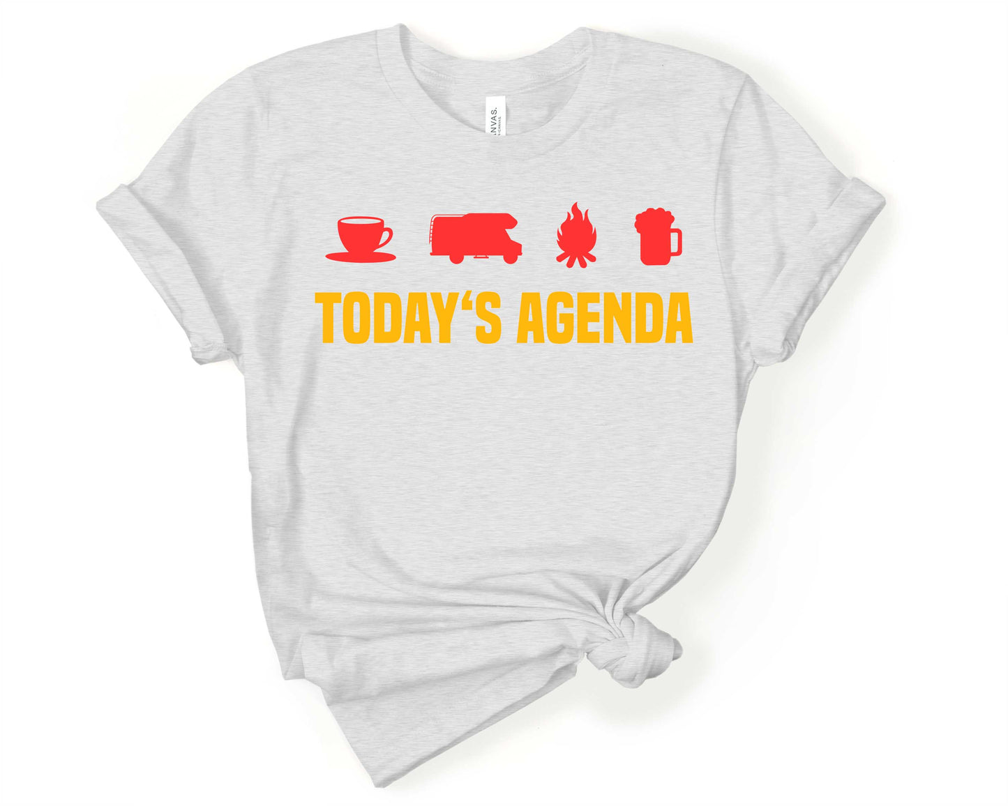 Today's Agenda | Funny Camping Shirts for the Outdoor Adventurer