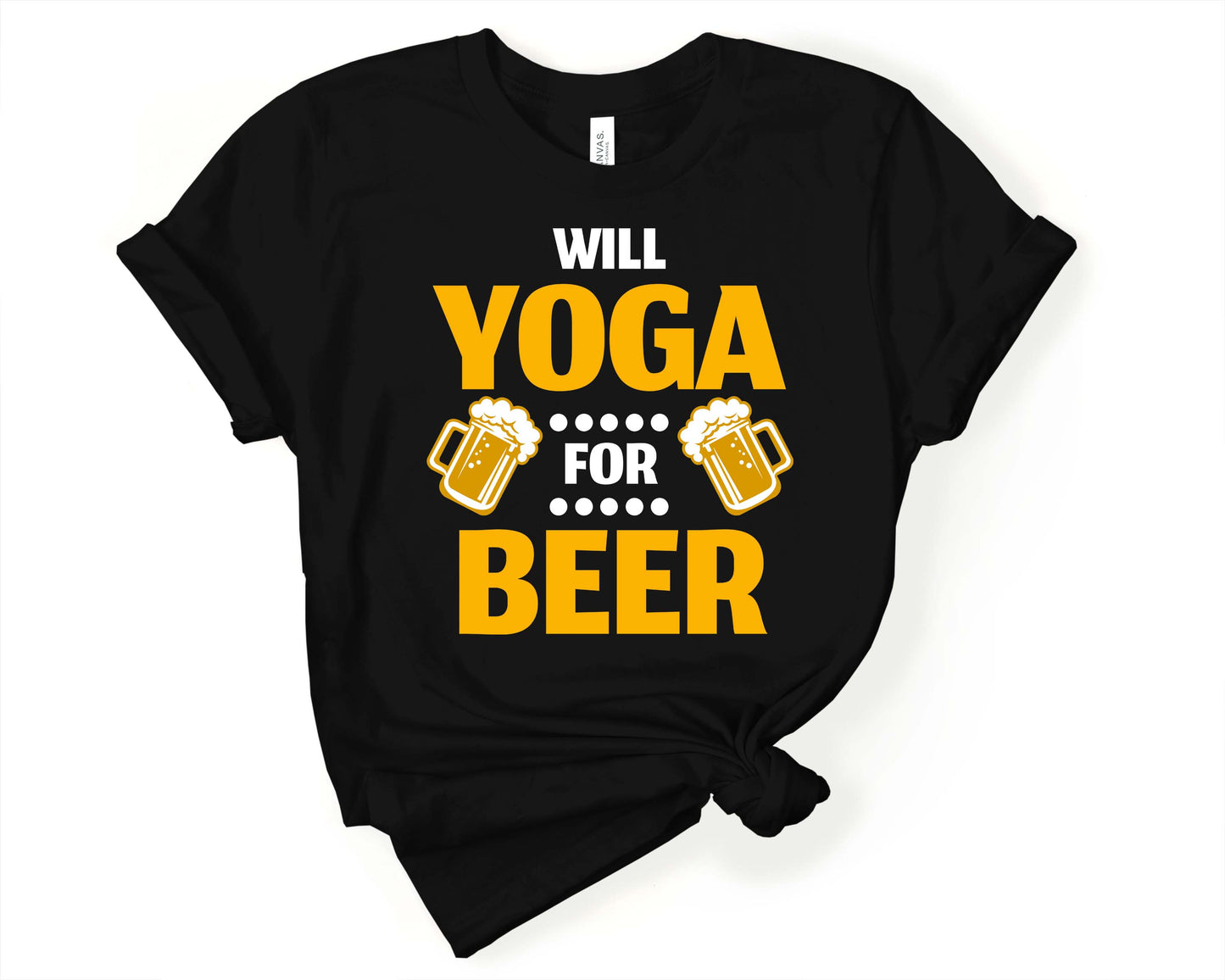 Will Yoga for Beer | Yoga Motivational Shirt