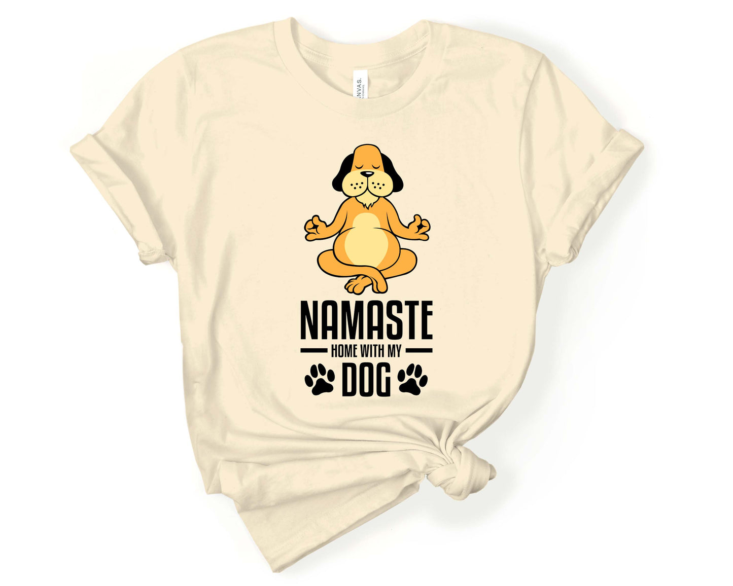 Namastae Home with My Dog | Yoga Pun Shirt