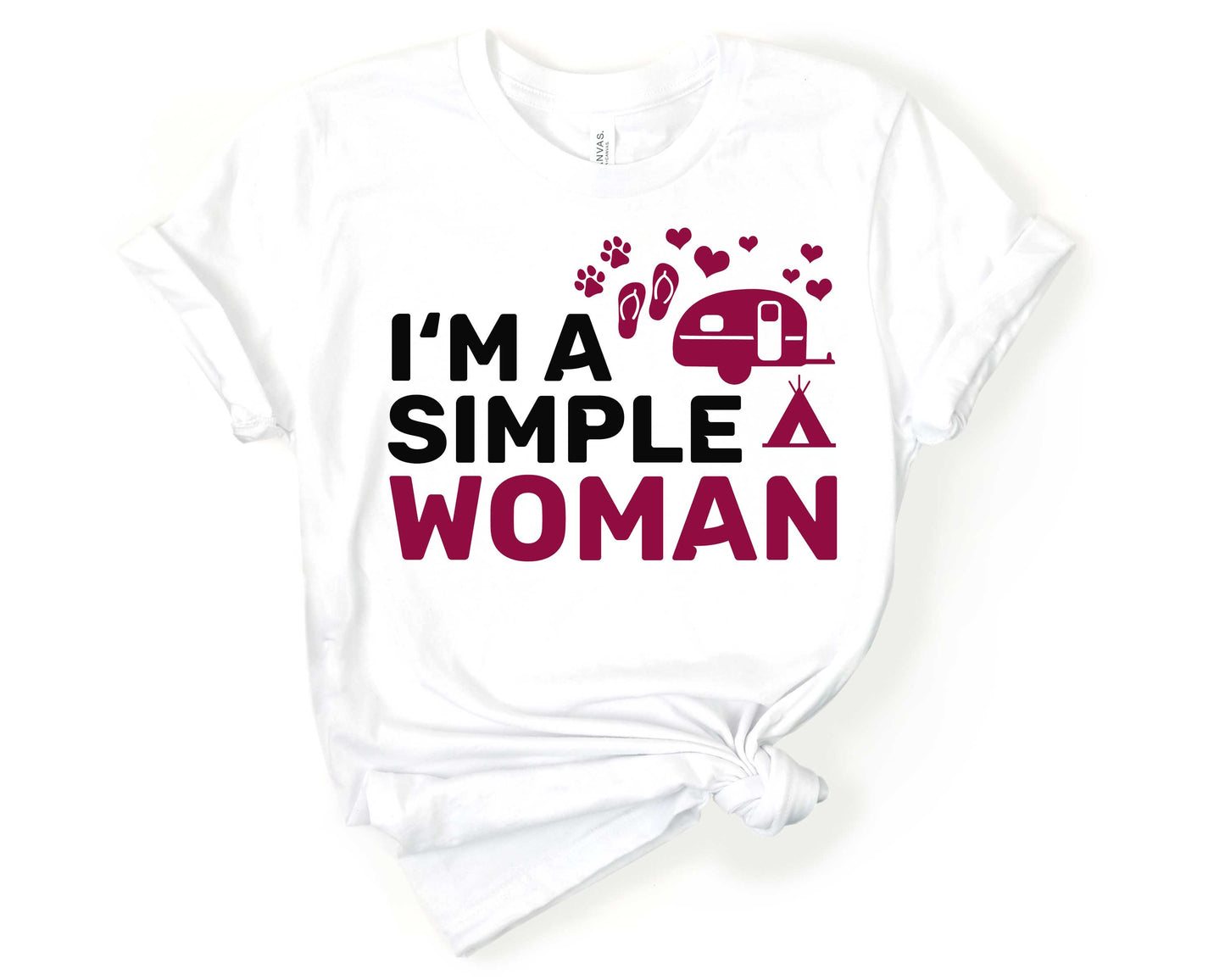 Im a Simple Woman | Funny Camping Shirts for the Outdoor Adventurer