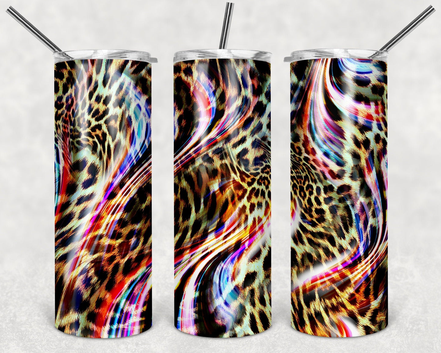 Animal print pattern custom tumbler - Gone Coastal Creations - Mugs & Tumblers