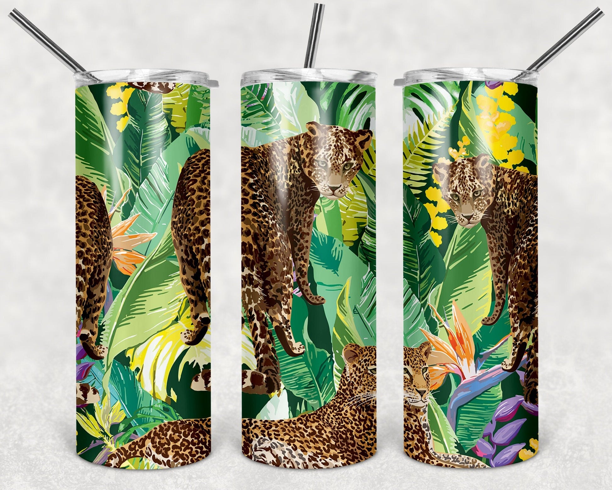 Animal print pattern custom tumbler - Gone Coastal Creations - Mugs & Tumblers