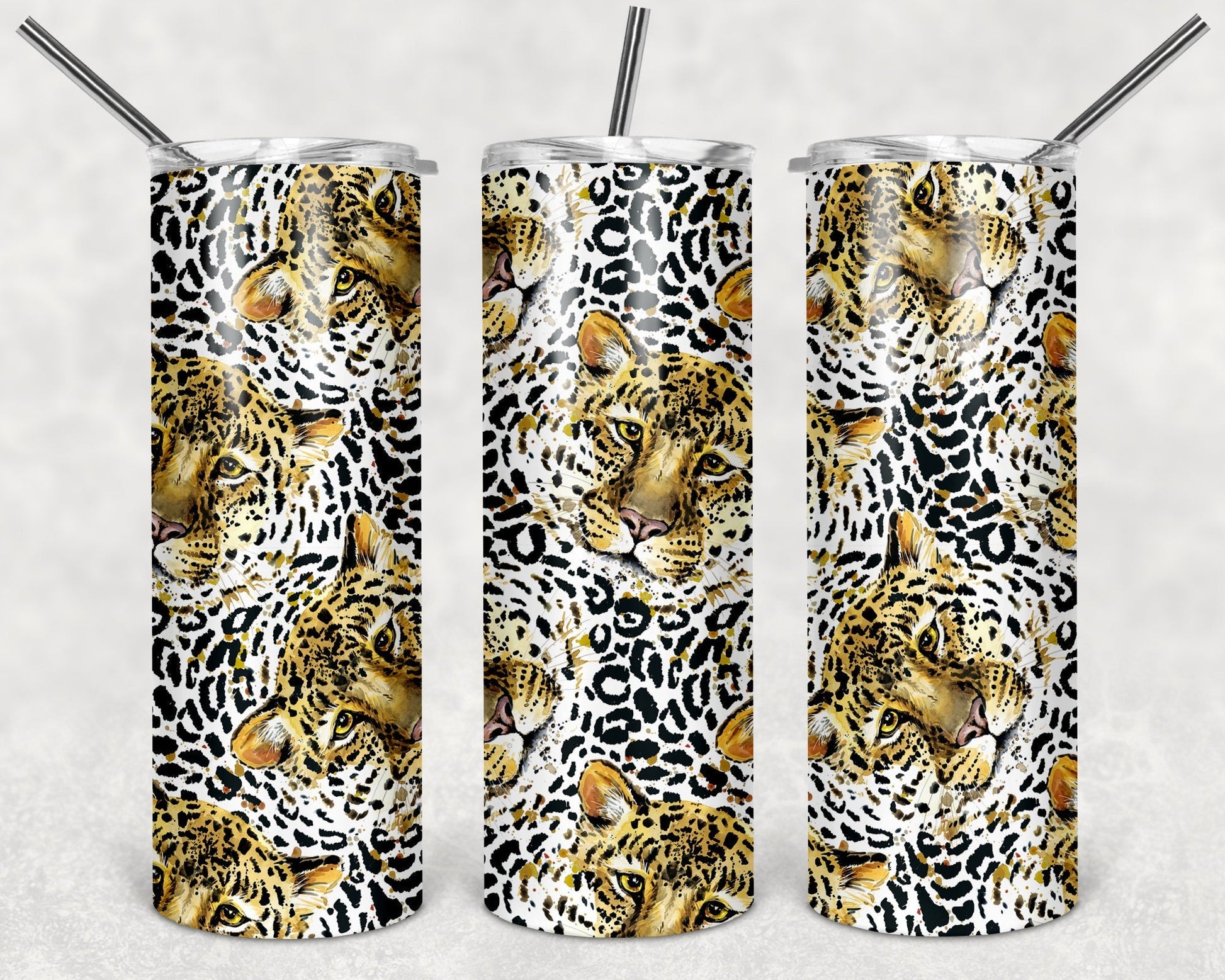 Animal print pattern custom tumbler - Gone Coastal Creations - Mugs & Tumblers