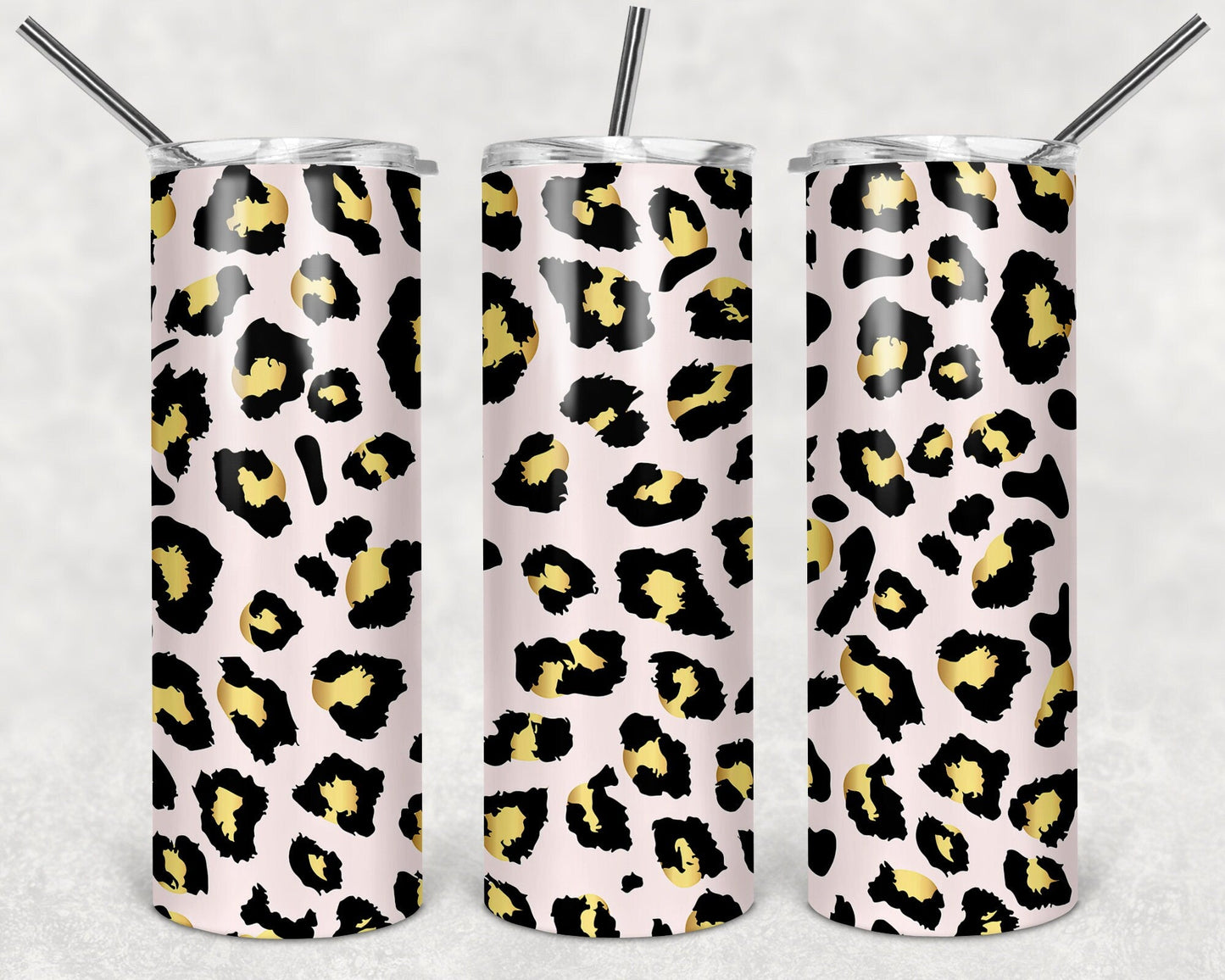 Animal print pattern custom tumbler - Gone Coastal Creations - Mugs & Tumblers