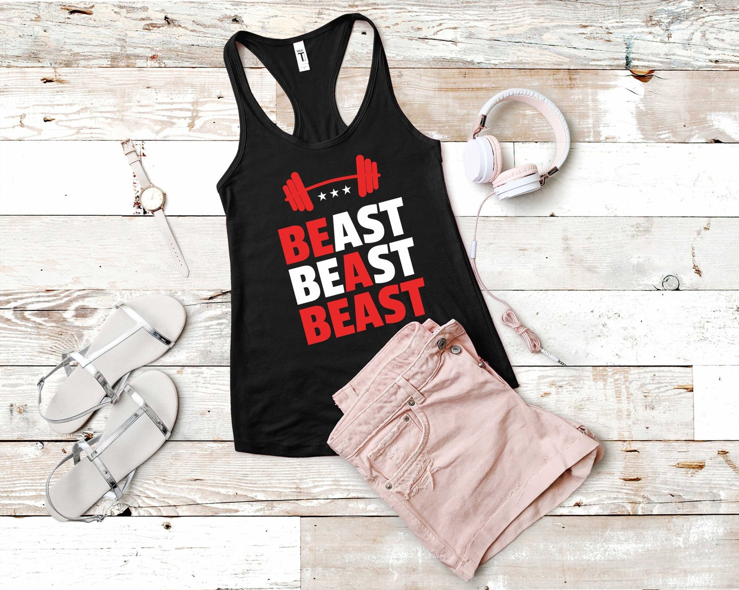 Be a Beast, Workout Humor - Gone Coastal Creations - Shirts