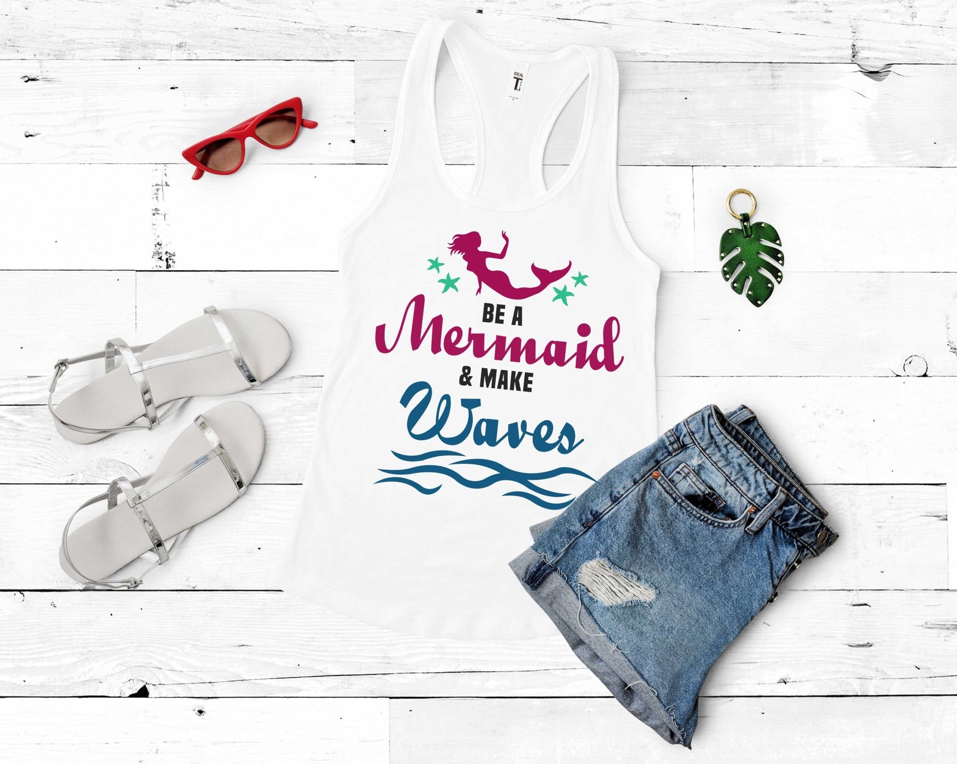 Be a Mermaid and Make Waves | Mermaid Lovers Shirt - Gone Coastal Creations - Shirts