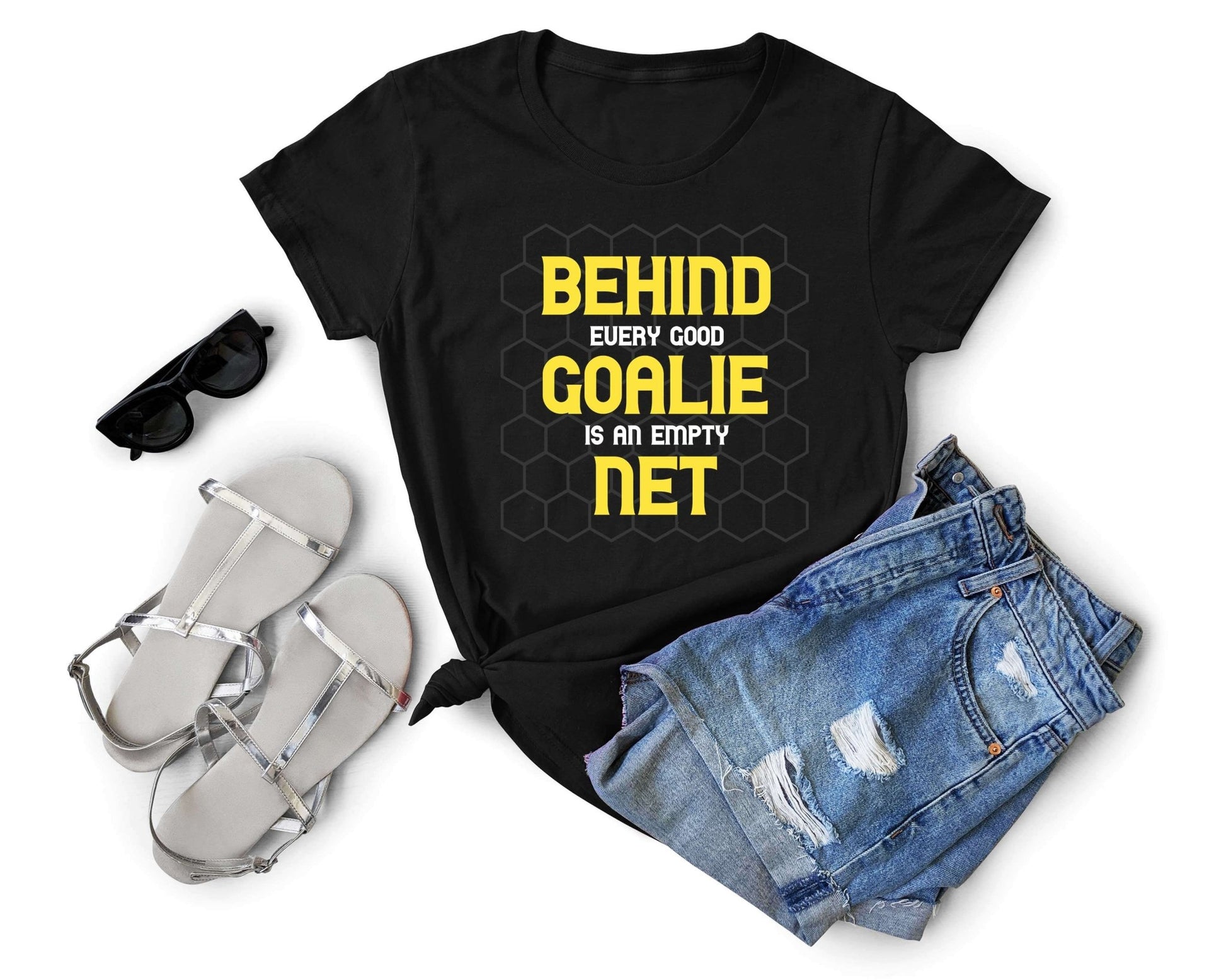 Behind Every Good Goalie is an Empty Net, Soccer is Life - Gone Coastal Creations - Shirts