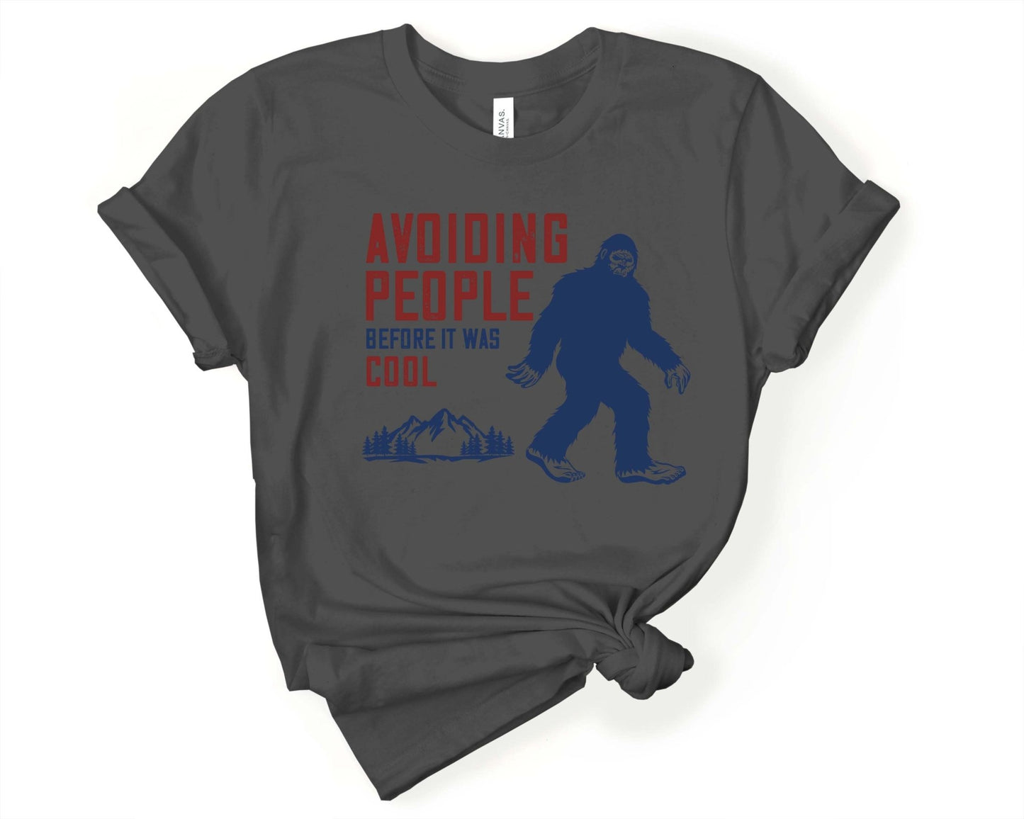 Bigfoot Avoiding People Before it was Cool Tee - Gone Coastal Creations - Shirts