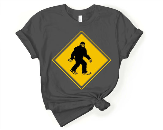 Bigfoot Crossing | T-Shirt for Sasquatch Lover - Gone Coastal Creations - Shirts