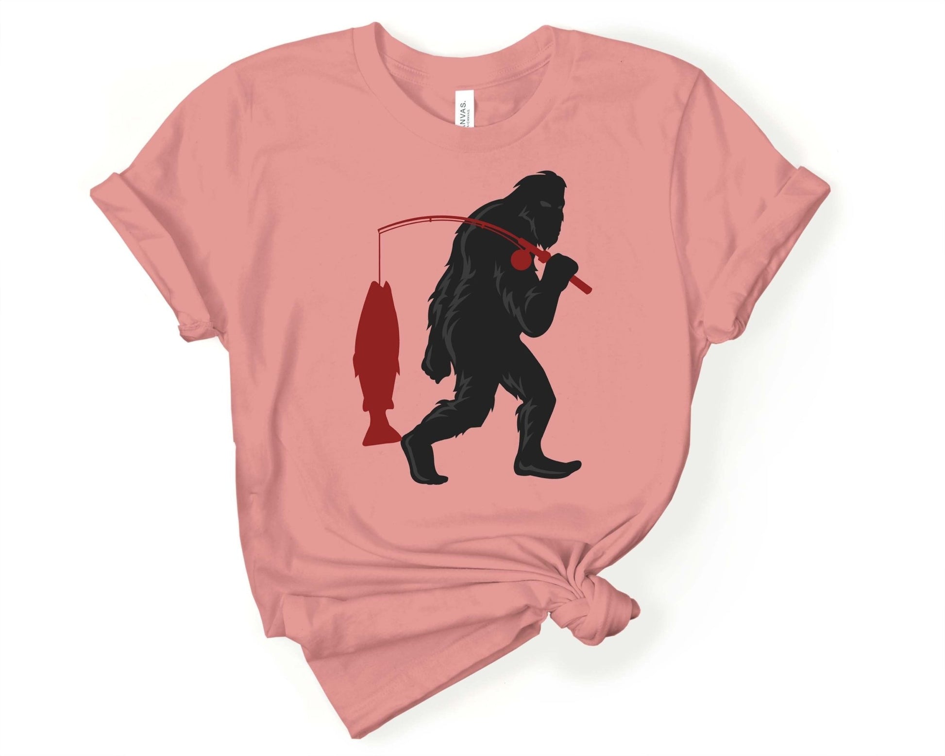 Bigfoot Fishing Outdoor T-Shirt - Gone Coastal Creations - Shirts