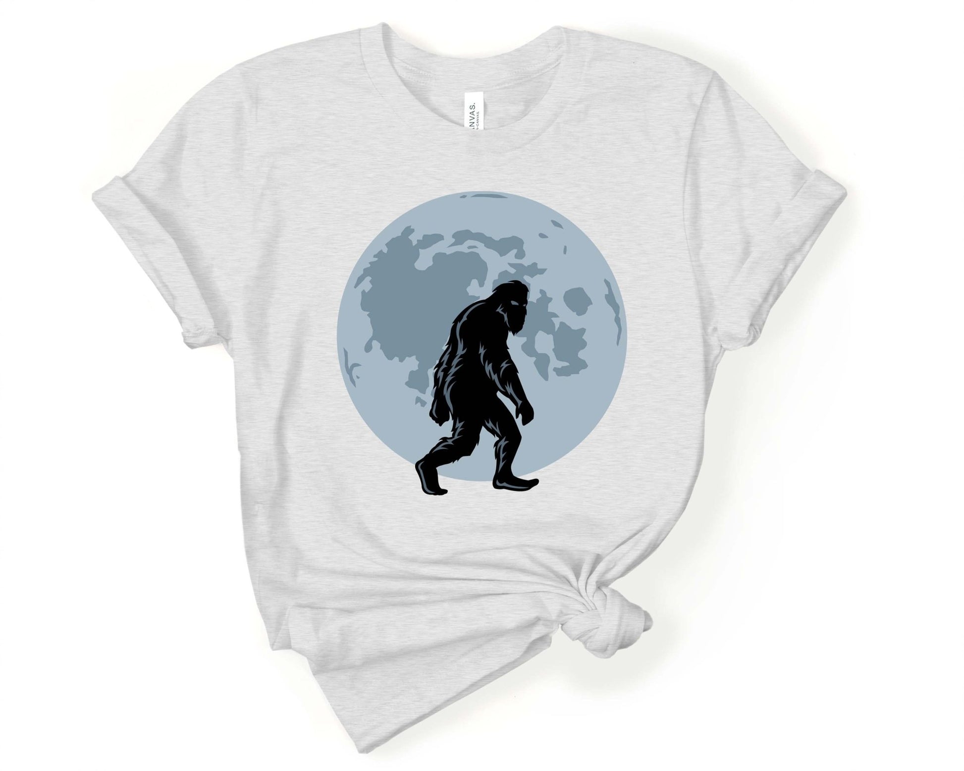 Bigfoot on a Night Stroll | T-Shirt for Sasquatch Lover - Gone Coastal Creations - Shirts