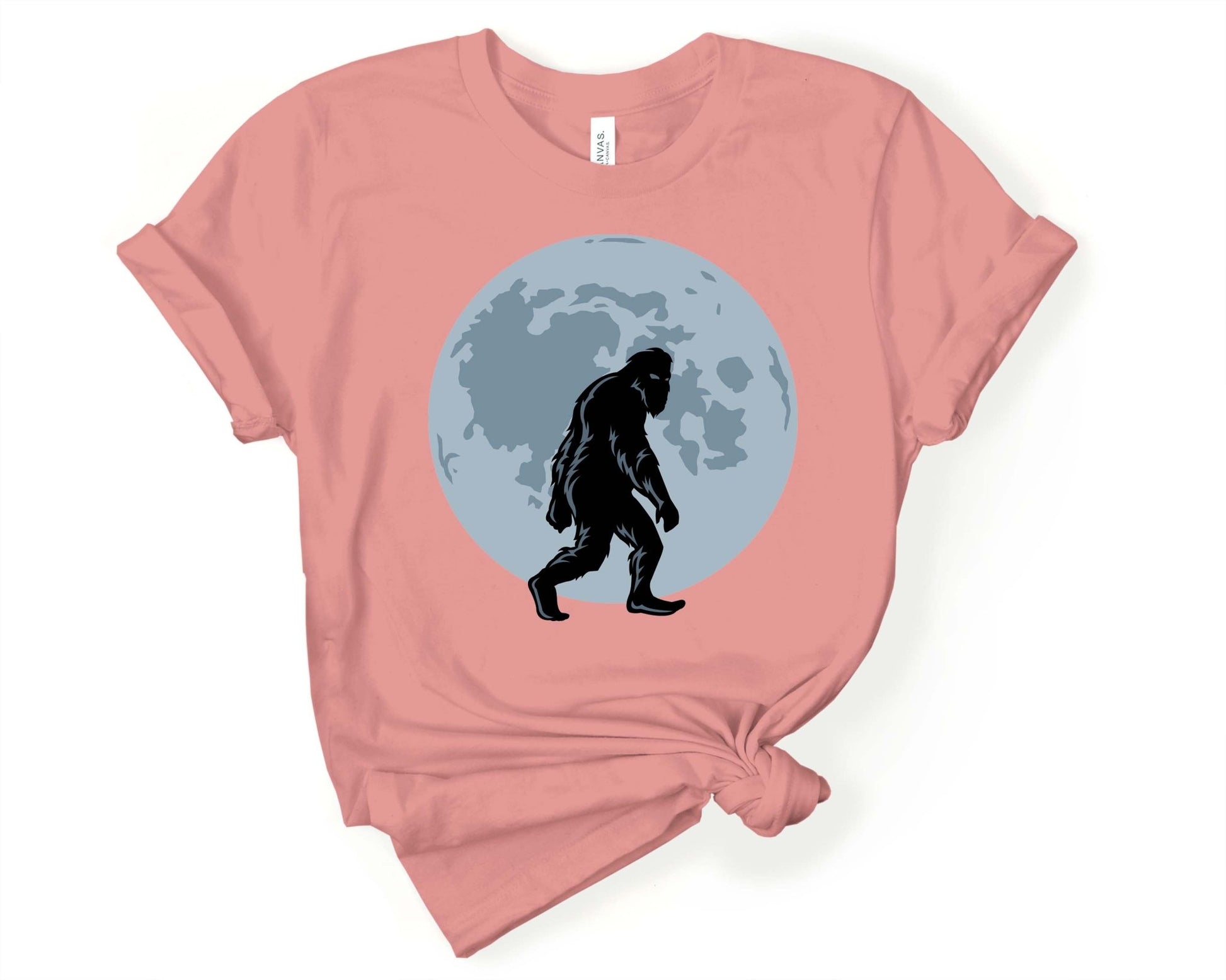 Bigfoot on a Night Stroll | T-Shirt for Sasquatch Lover - Gone Coastal Creations - Shirts