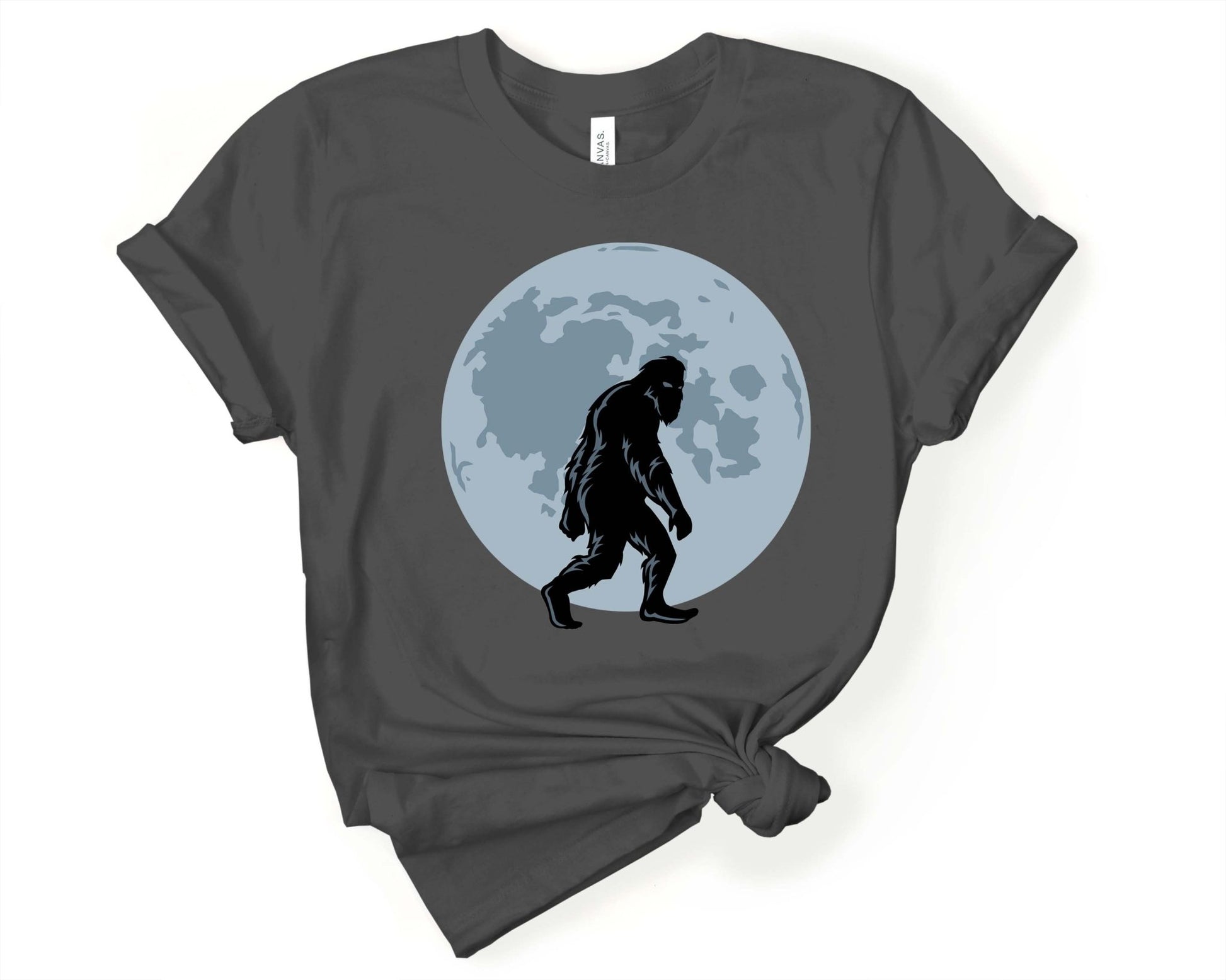 Bigfoot on a Night Stroll | T-Shirt for Sasquatch Lover - Gone Coastal Creations - Shirts