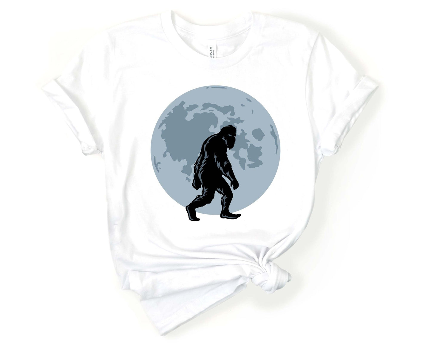 Bigfoot on a Night Stroll | T-Shirt for Sasquatch Lover - Gone Coastal Creations - Shirts