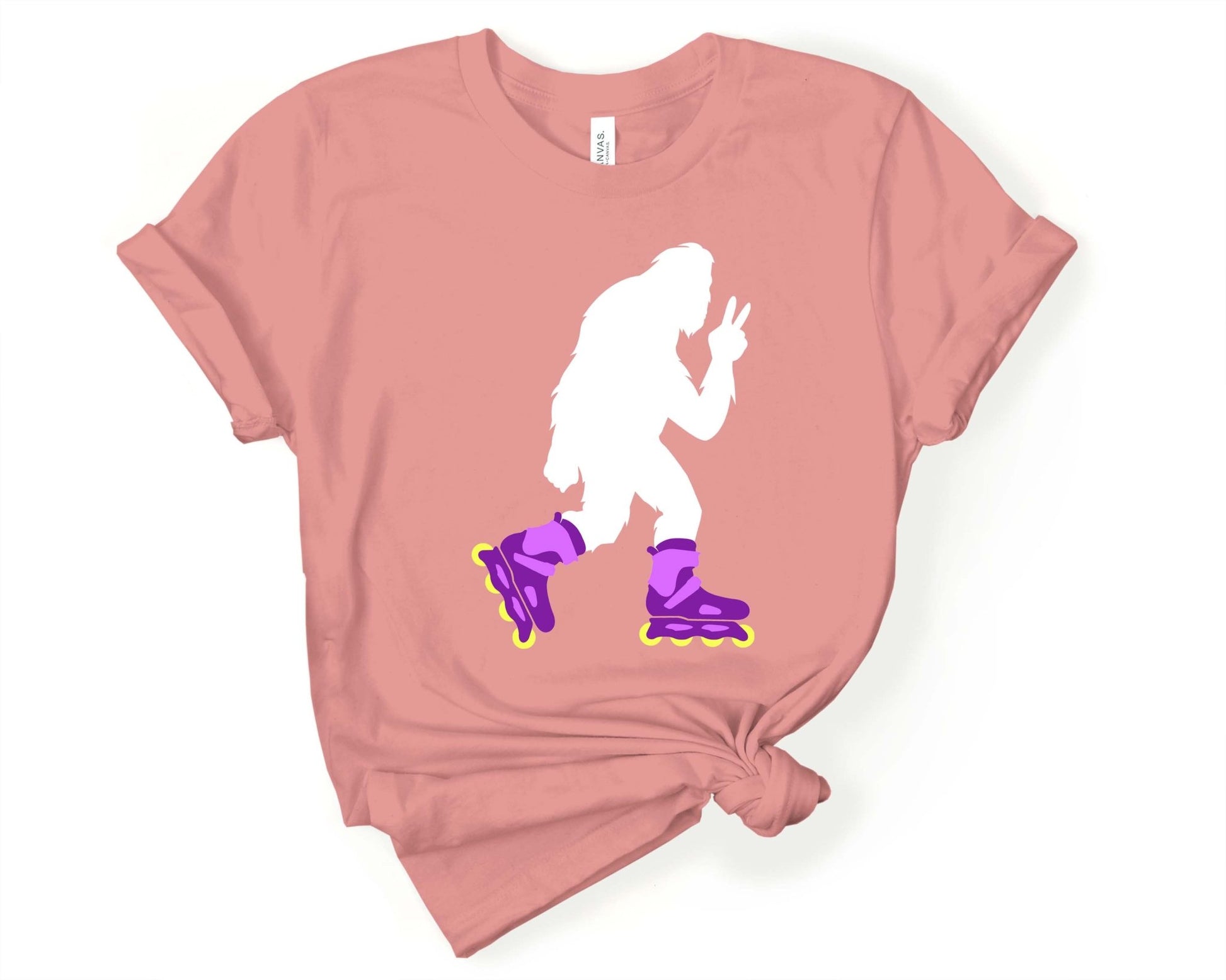 Bigfoot Roller Skate | T-Shirt for Sasquatch Lover - Gone Coastal Creations - Shirts