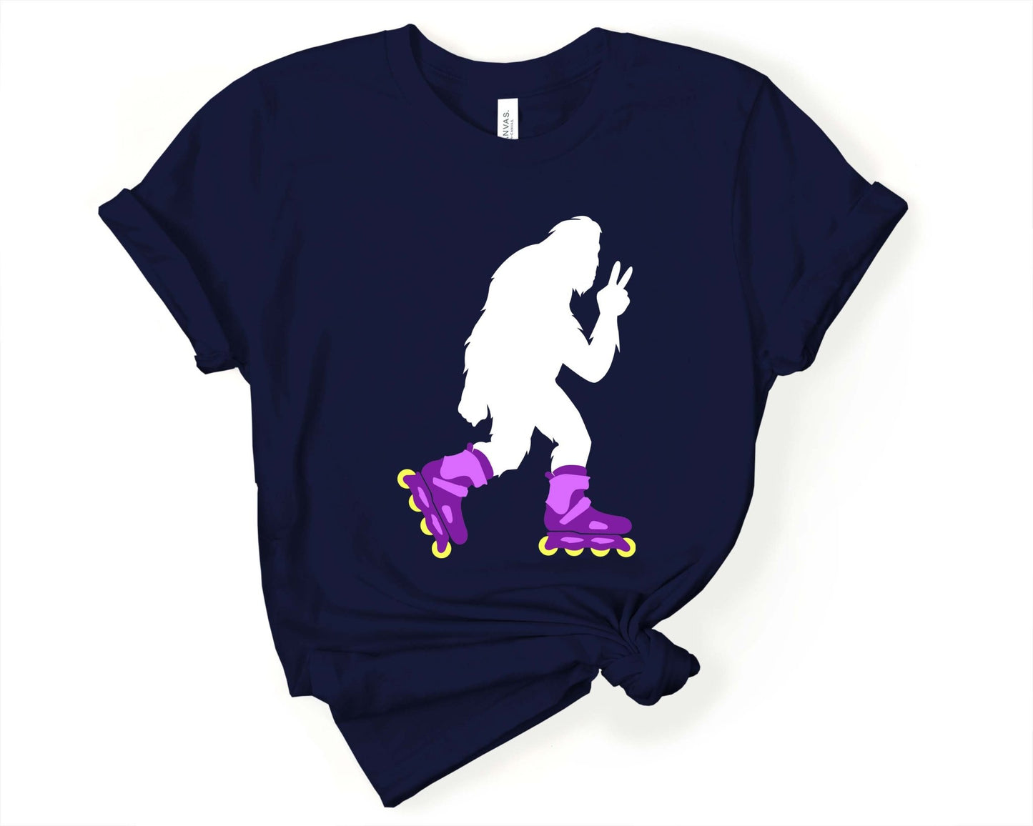 Bigfoot Roller Skate | T-Shirt for Sasquatch Lover - Gone Coastal Creations - Shirts