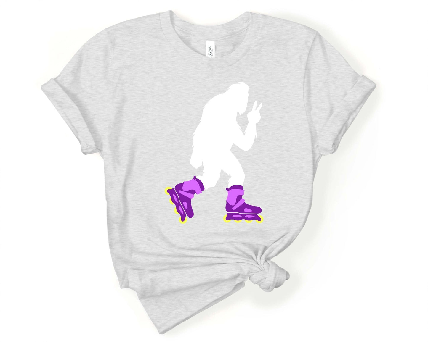 Bigfoot Roller Skate | T-Shirt for Sasquatch Lover - Gone Coastal Creations - Shirts