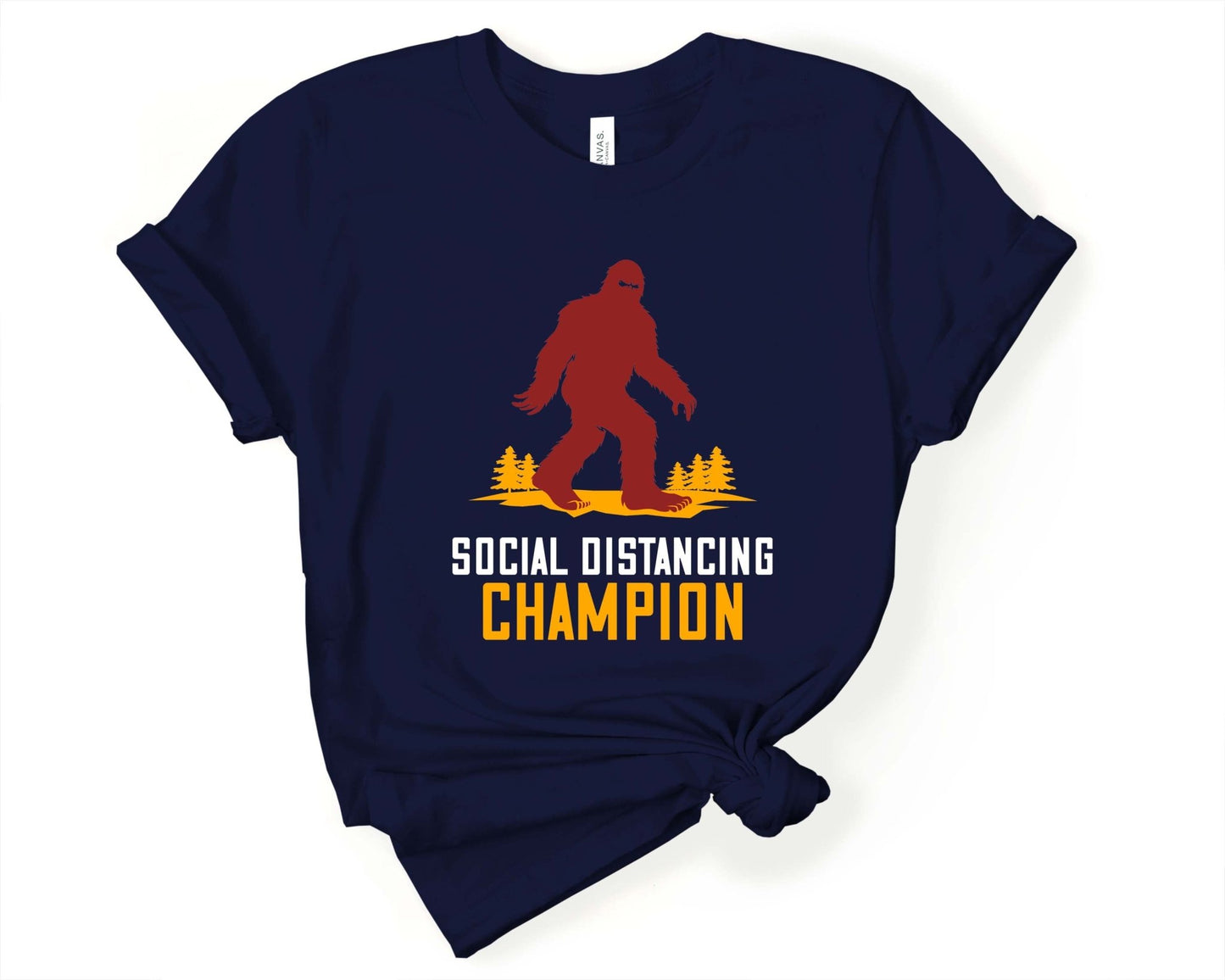 Bigfoot Social Distancing Outdoor Shirt - Gone Coastal Creations - Shirts