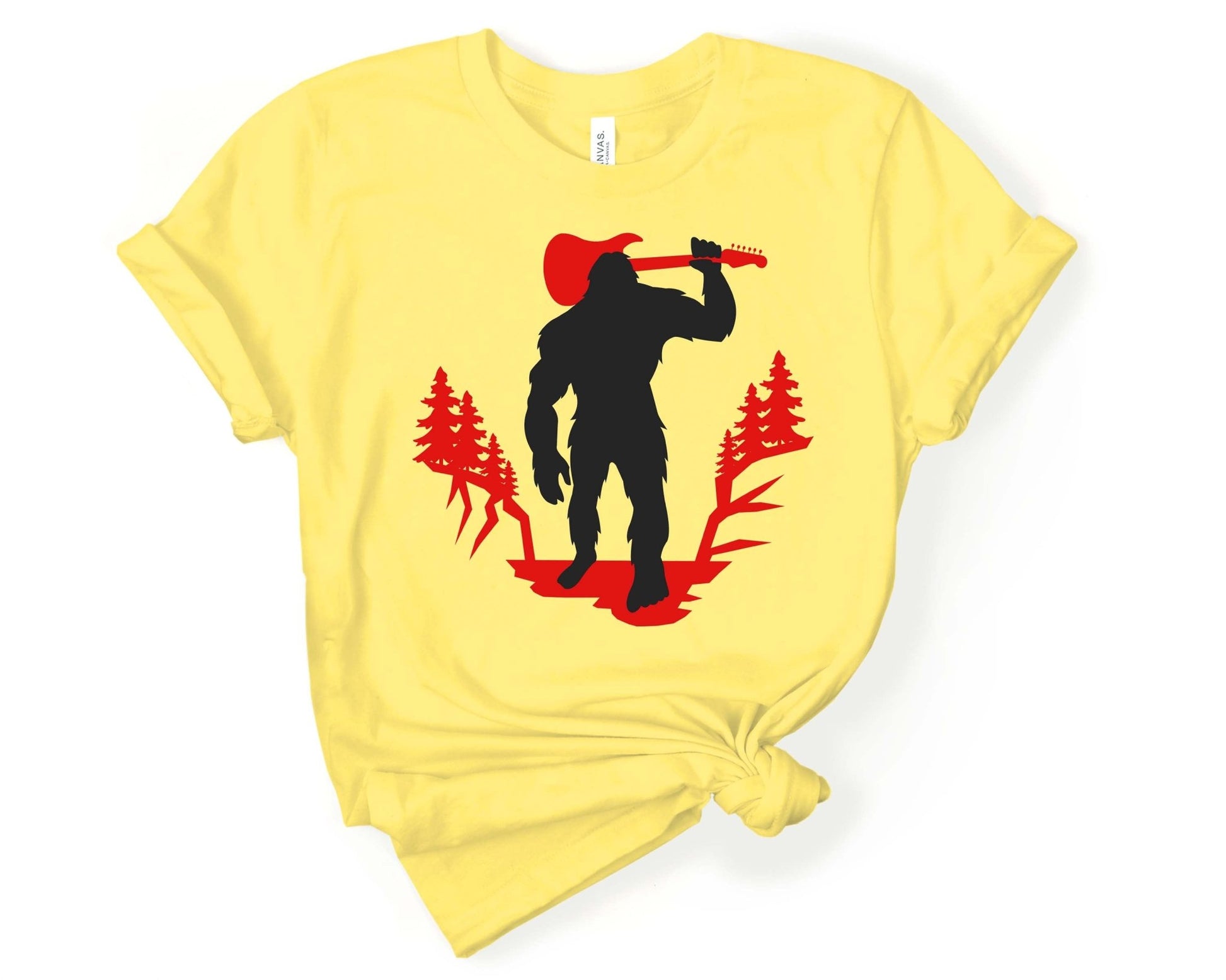 Bigfoot with Guitar T-Shirt - Gone Coastal Creations - Shirts