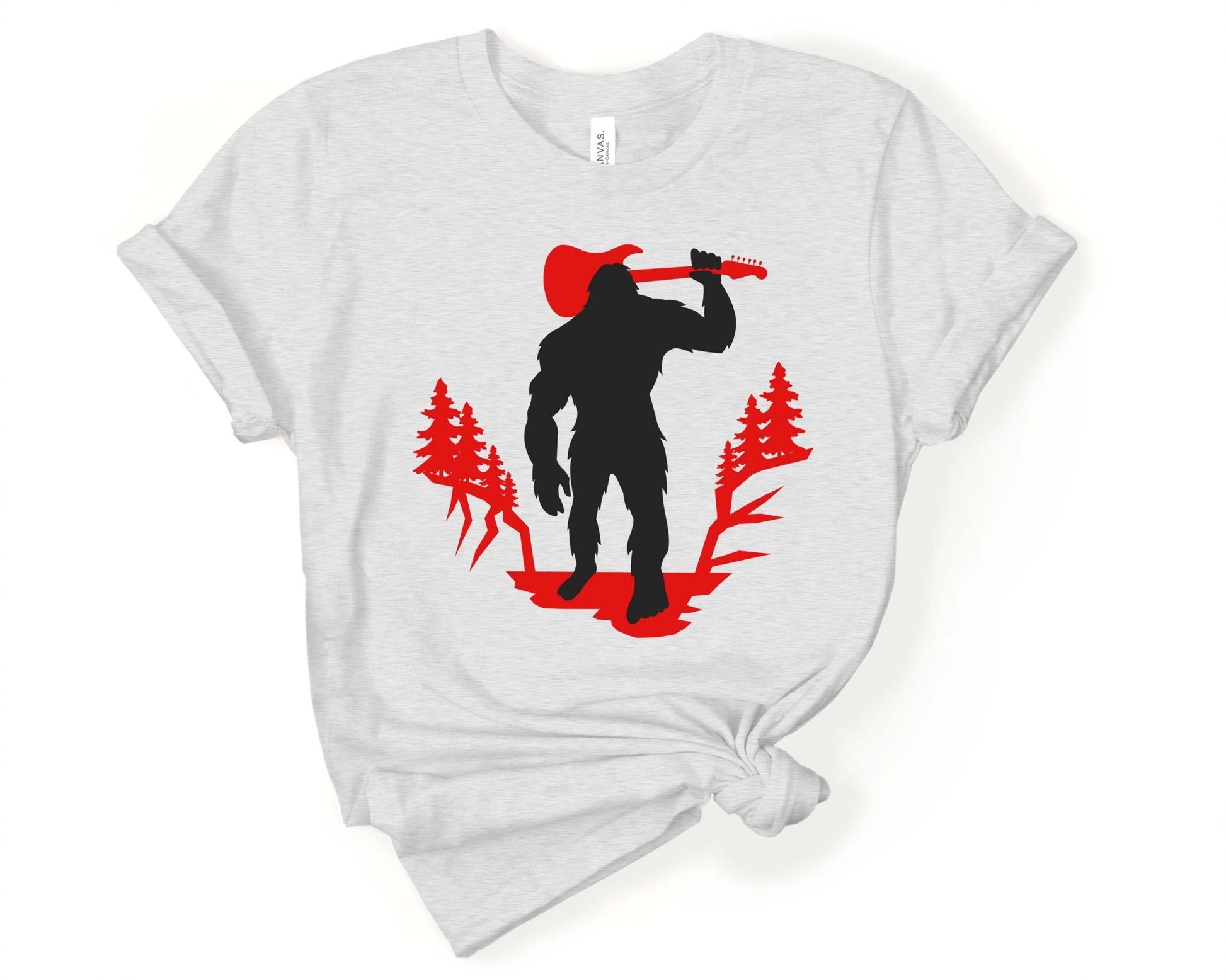 Bigfoot with Guitar T-Shirt - Gone Coastal Creations - Shirts