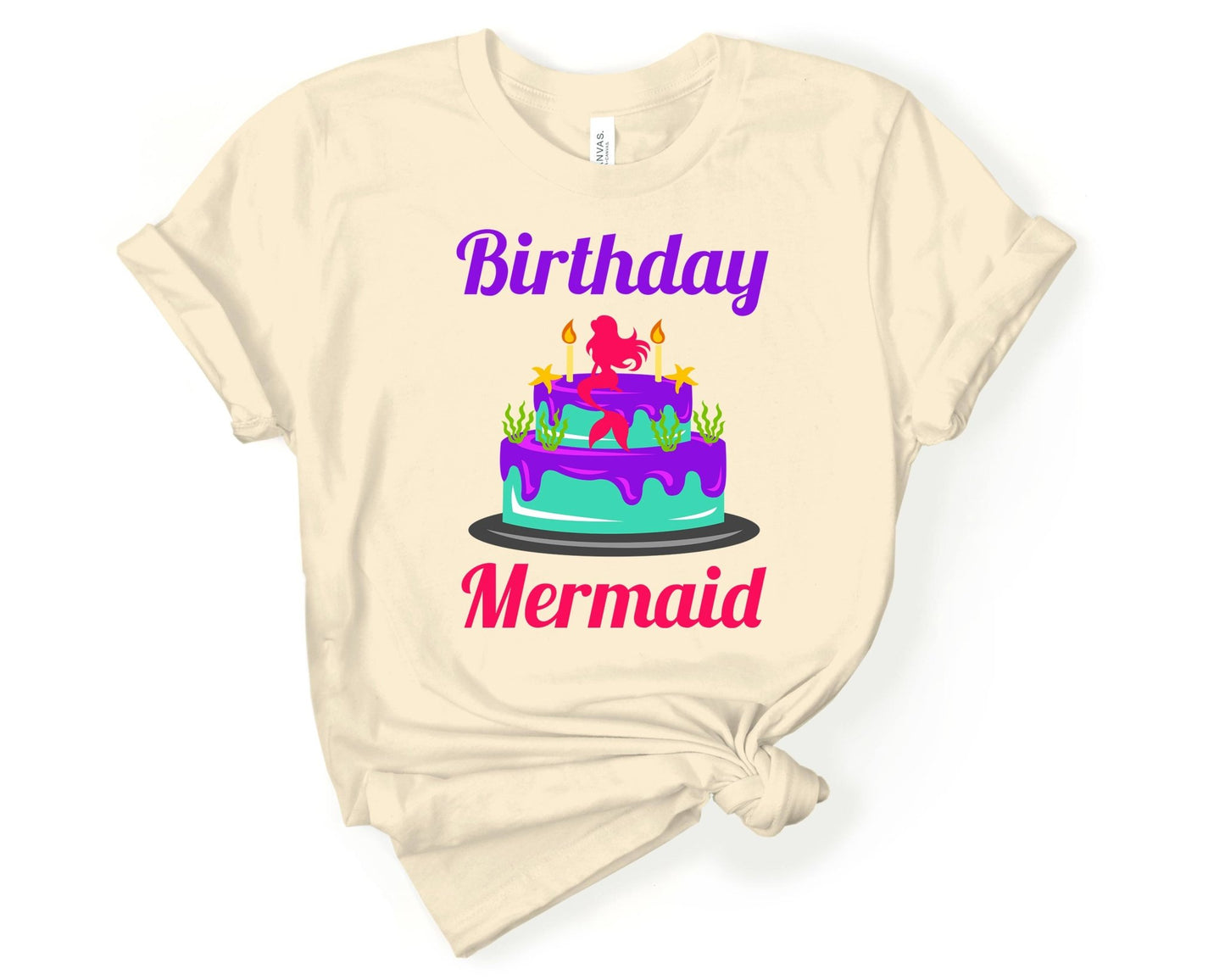 Birthday Mermaid | Mermaid Lovers Shirt - Gone Coastal Creations - Shirts