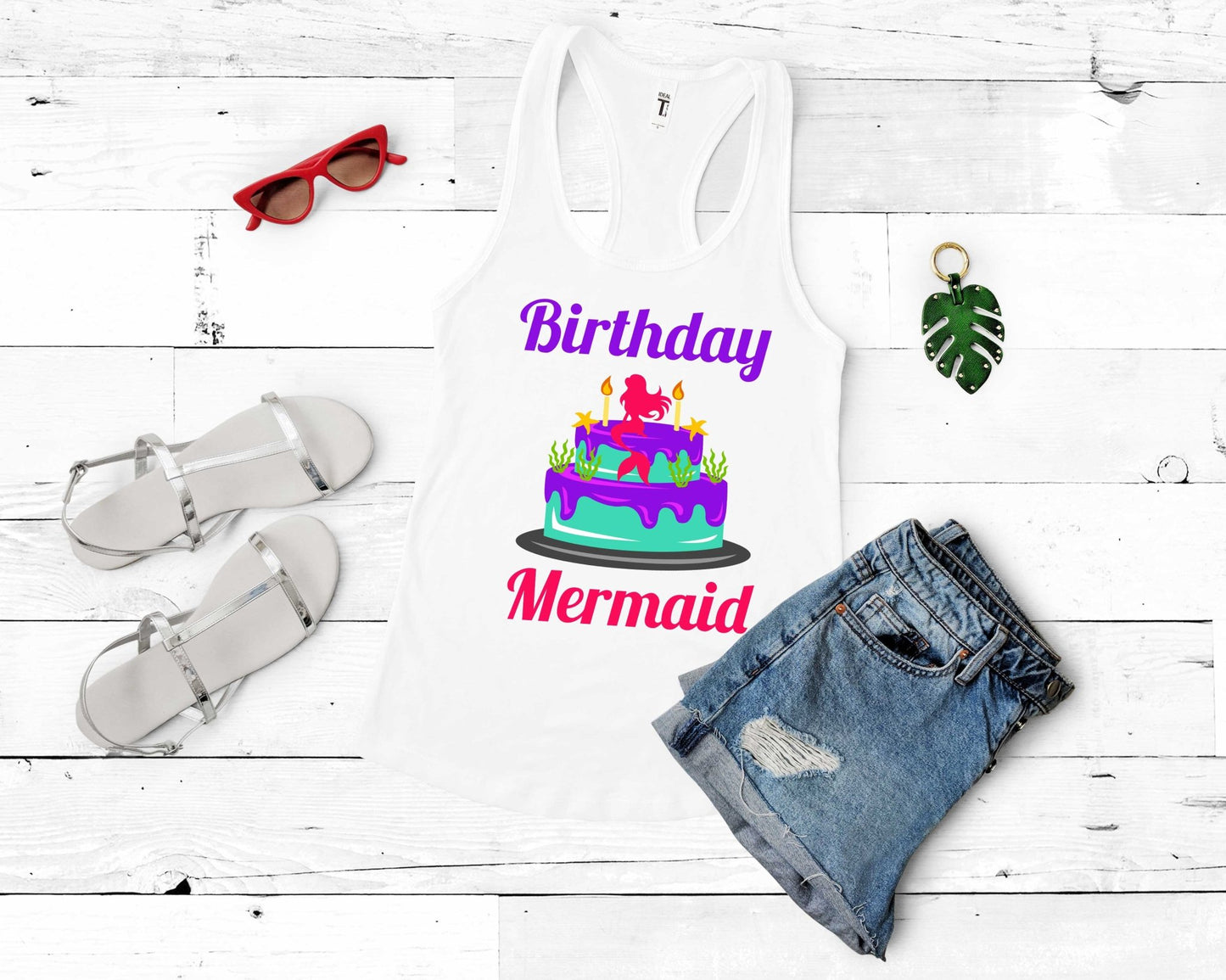 Birthday Mermaid | Mermaid Lovers Shirt - Gone Coastal Creations - Shirts