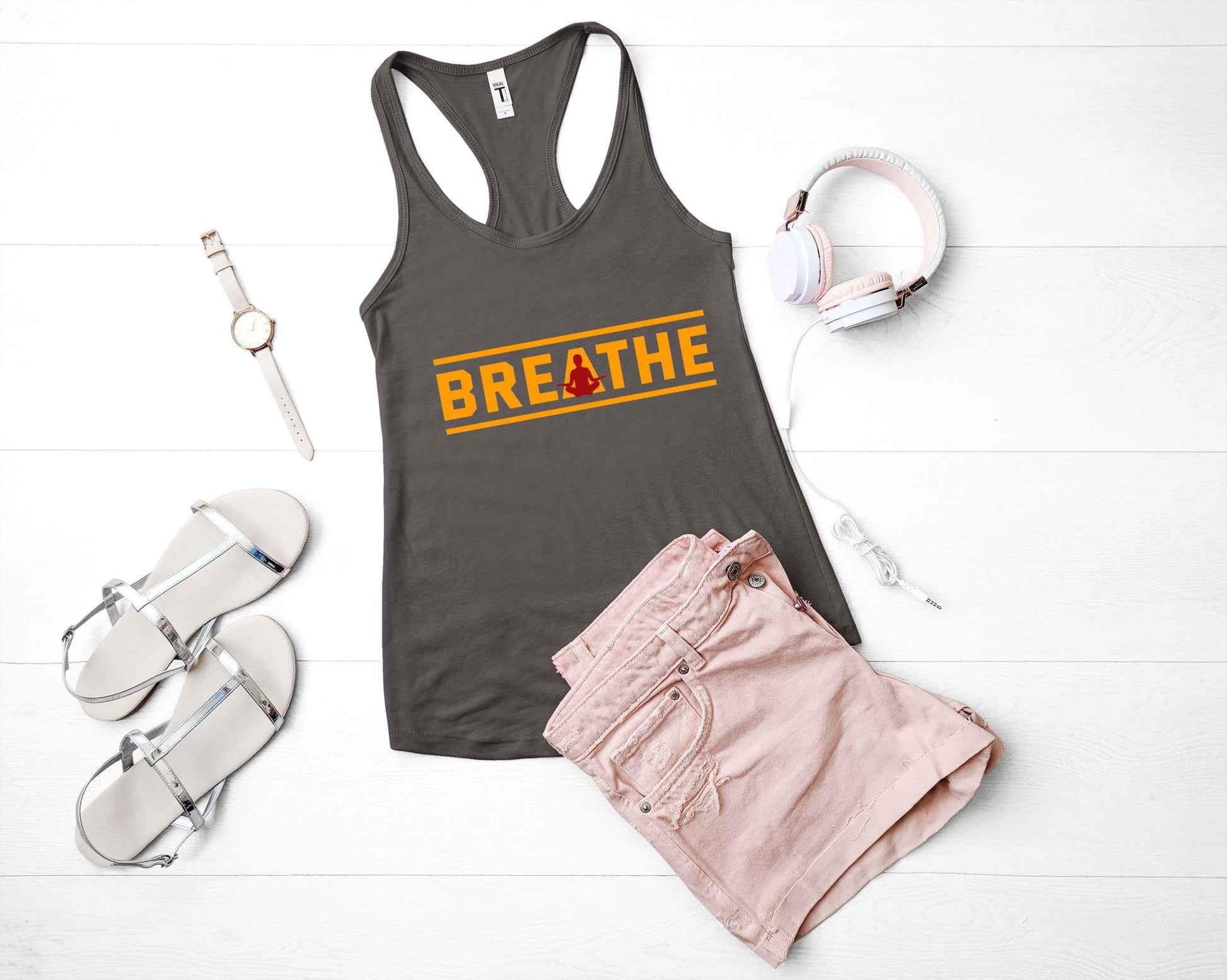 Breathe Yoga Shirt | Stocking Stuffer for CoWorker - Gone Coastal Creations - Shirts