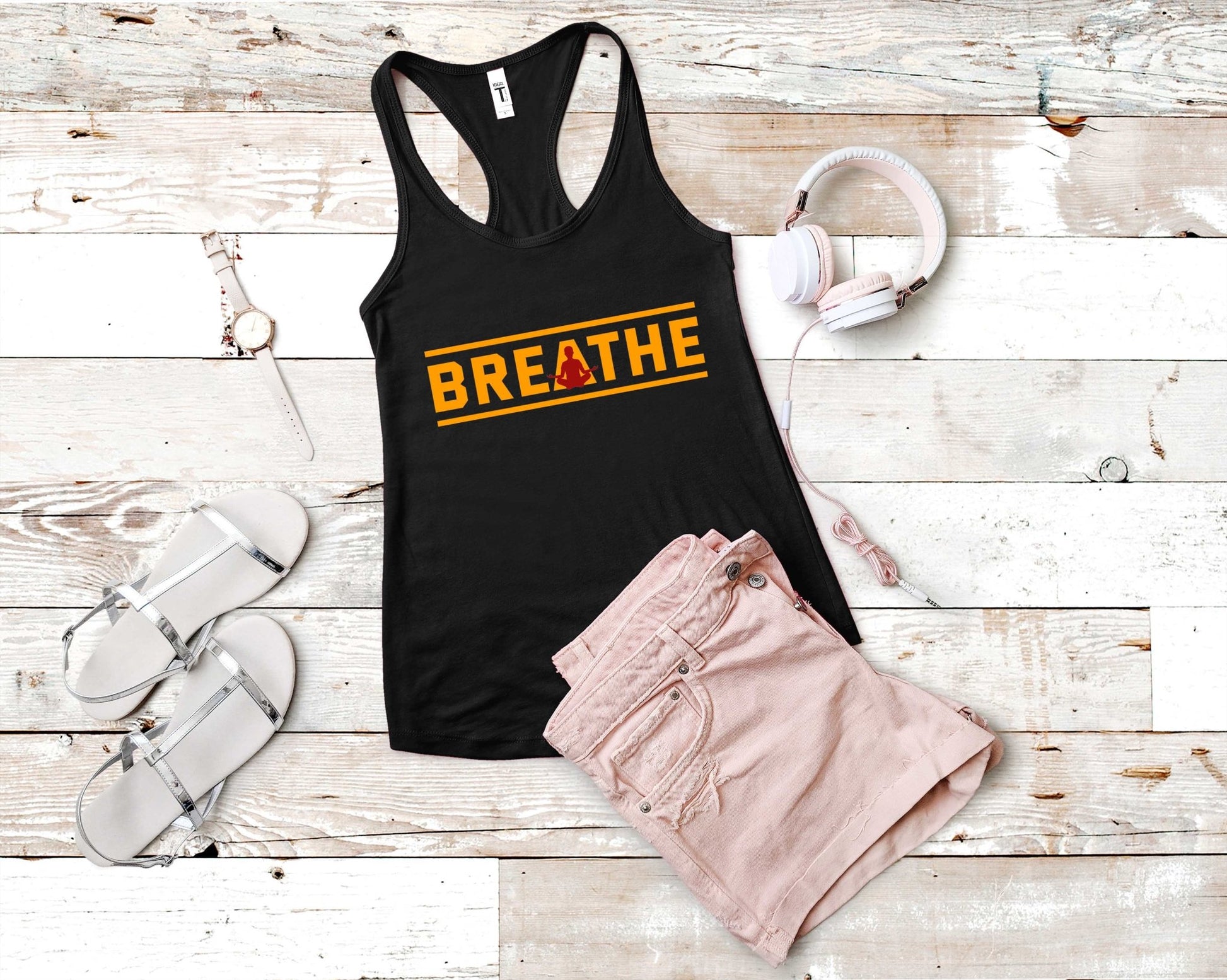 Breathe Yoga Shirt | Stocking Stuffer for CoWorker - Gone Coastal Creations - Shirts