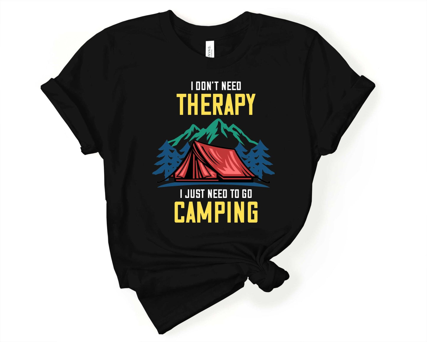 Camping helps Mental Health | Funny Camping Shirts for the Outdoor Adventurer - Gone Coastal Creations - shirts