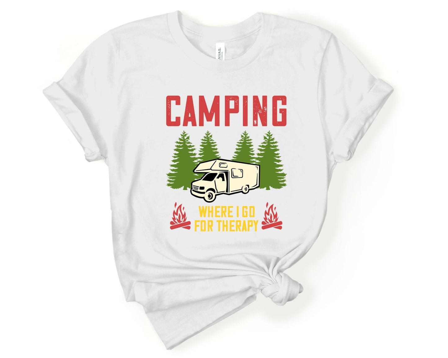 Camping is my Therapy | Funny Camping Shirts for the Outdoor Adventurer - Gone Coastal Creations - shirts