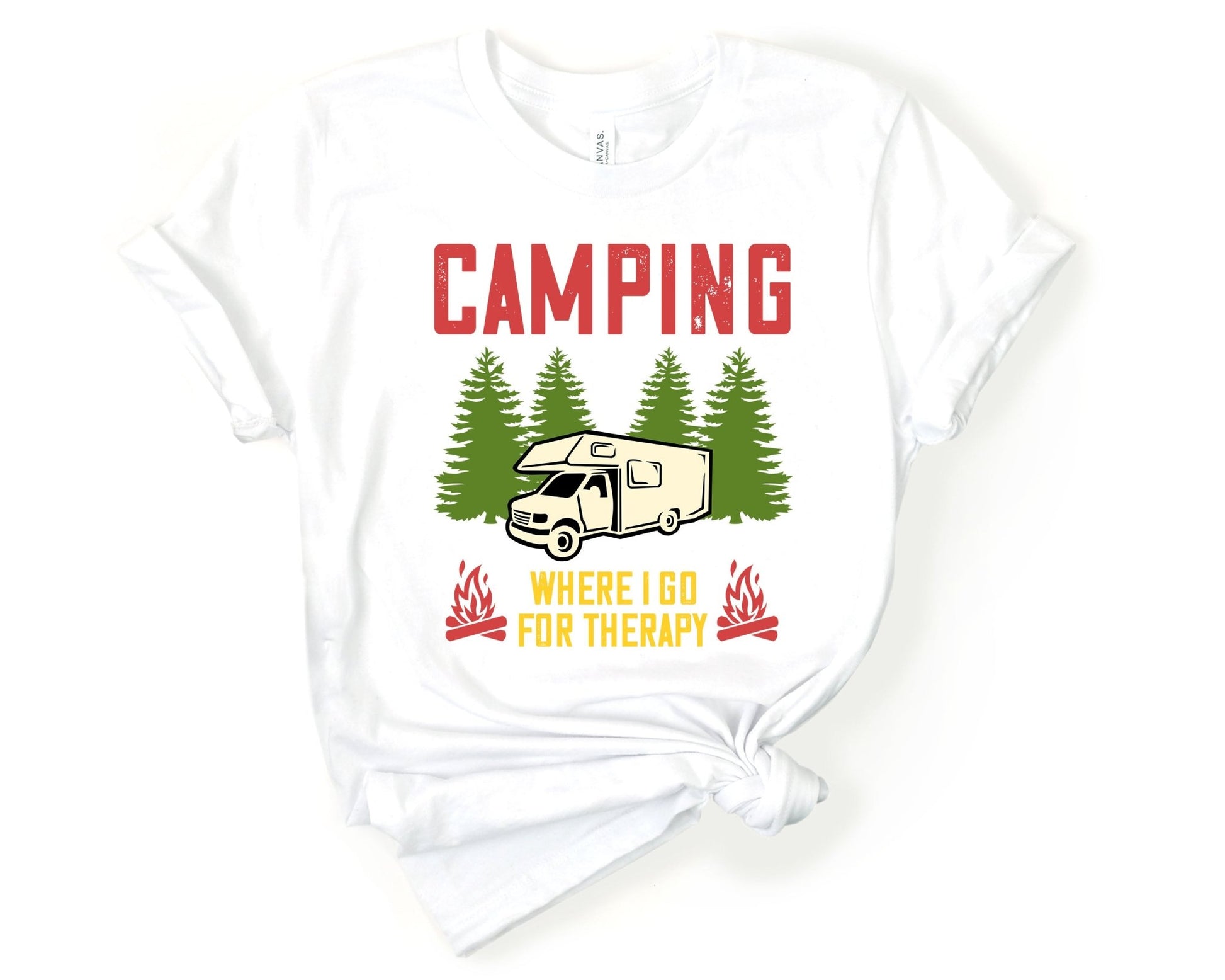 Camping is my Therapy | Funny Camping Shirts for the Outdoor Adventurer - Gone Coastal Creations - shirts