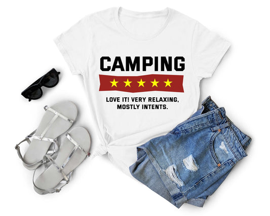 Camping Review 5 Stars | Funny Camping Shirts for the Outdoor Adventurer - Gone Coastal Creations - shirts