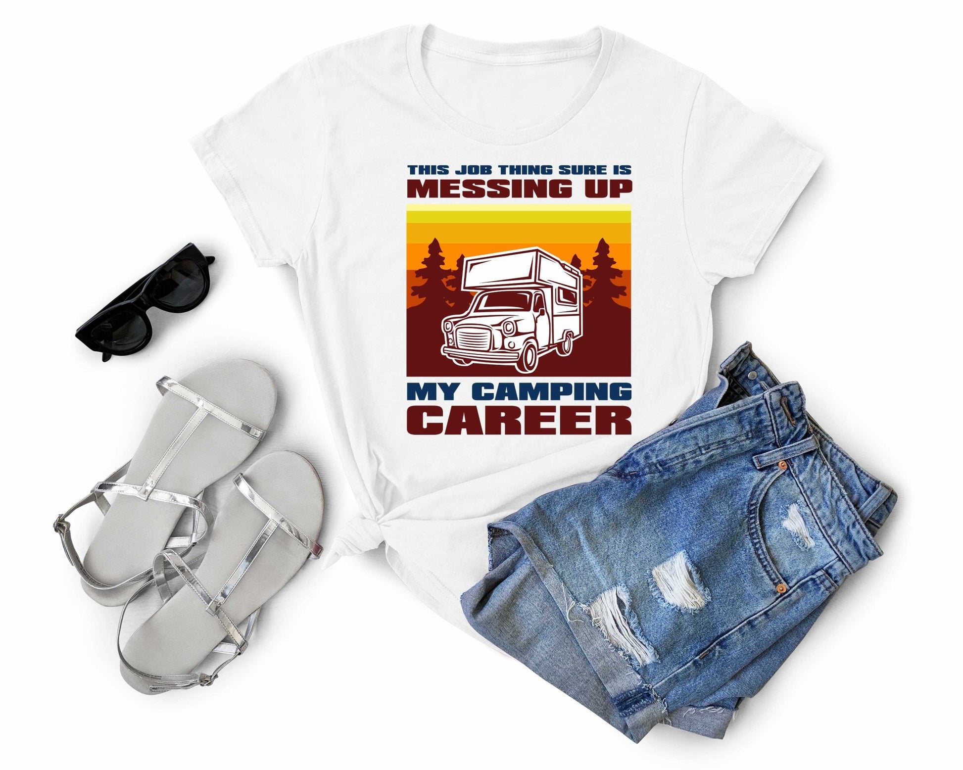 Career in the way of camping | Funny Camping Shirts for the Outdoor Adventurer - Gone Coastal Creations - shirts