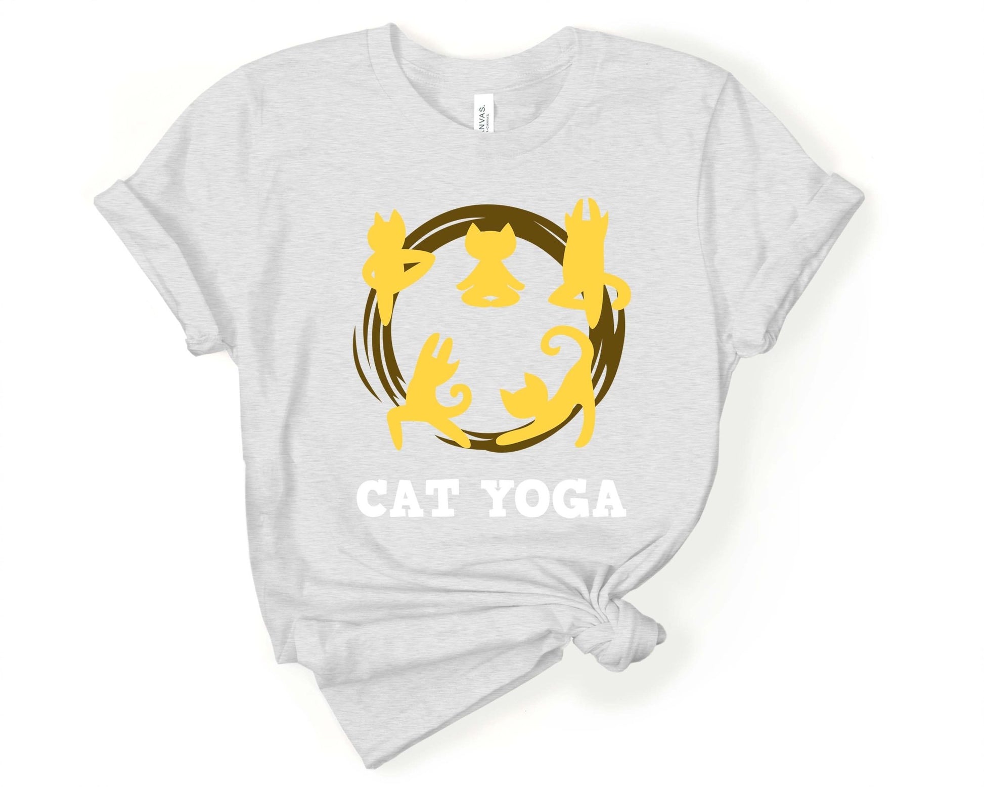 Cat Yoga Shirt | Yoga Shirt for the Cat Lover - Gone Coastal Creations - Shirts