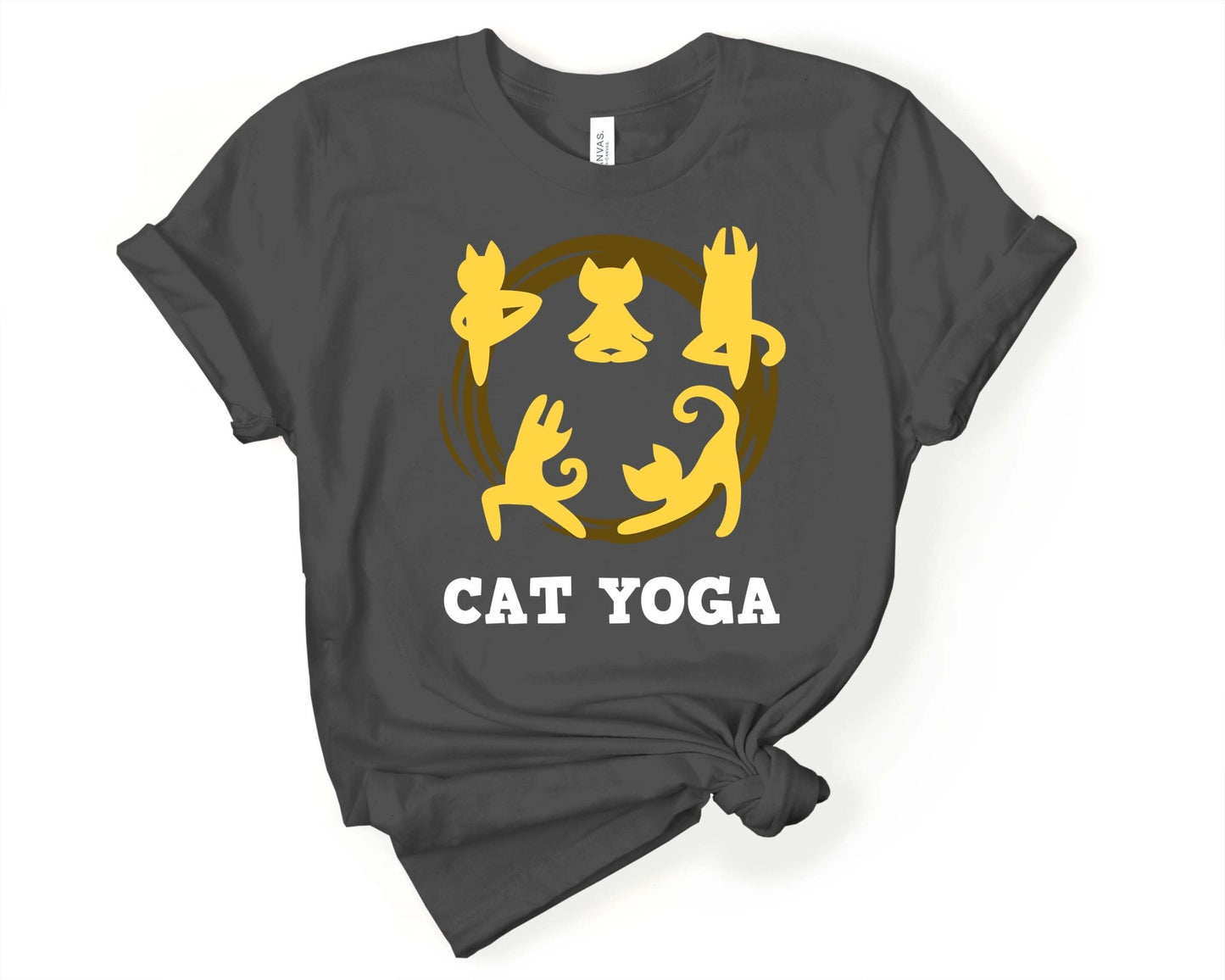 Cat Yoga Shirt | Yoga Shirt for the Cat Lover - Gone Coastal Creations - Shirts