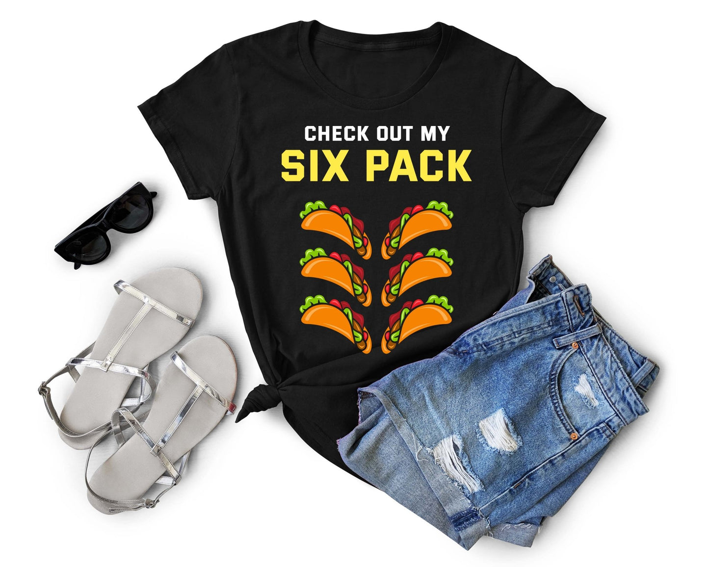 Check Out my Six Pack | Taco Lover Shirt - Gone Coastal Creations - Shirts