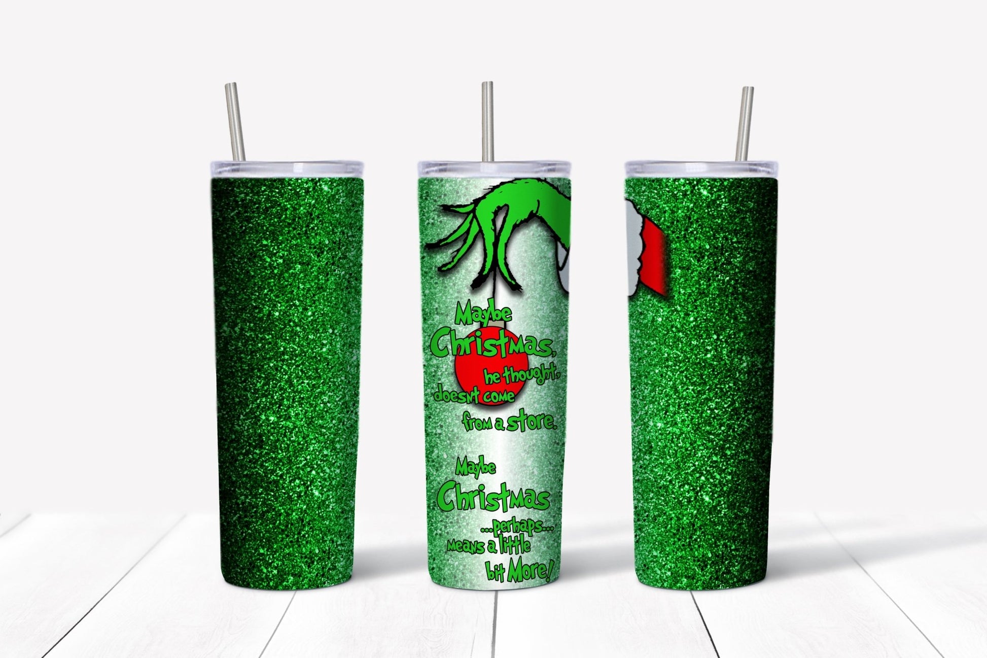 Christmas Elf and Grinch themed tumblers | stocking stuffers | white elephant gifts - Gone Coastal Creations - Mugs & Tumblers