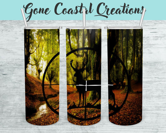 Deer Hunting Travel Mug - a unique gift this holiday for Hunter - Gone Coastal Creations - Mugs & Tumblers