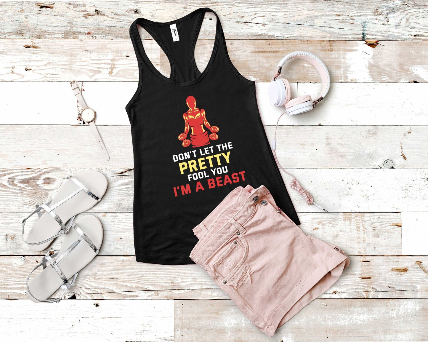 Dont Let the Pretty Fool You, Workout Humor - Gone Coastal Creations - Shirts