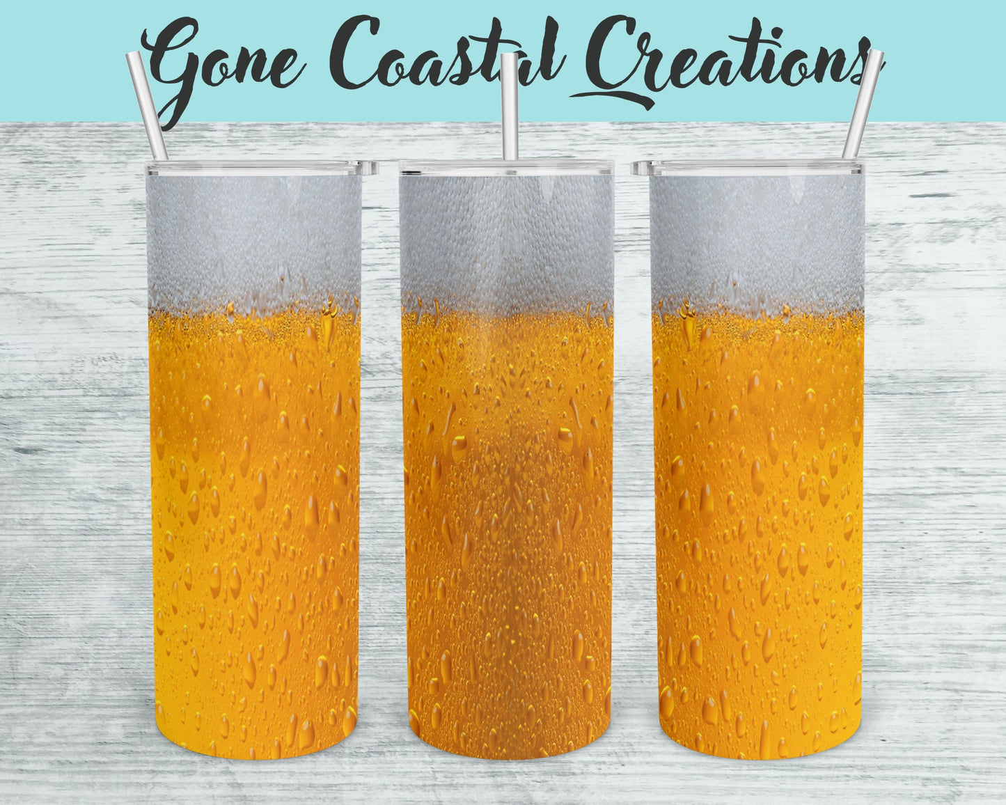 Draft Pour with Foam Tumbler - a unique gift this holiday - Gone Coastal Creations - Mugs & Tumblers