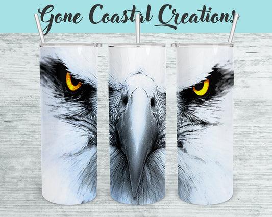 Eagle Eyes Travel Mug- a unique gift this holiday - Gone Coastal Creations - Mugs & Tumblers