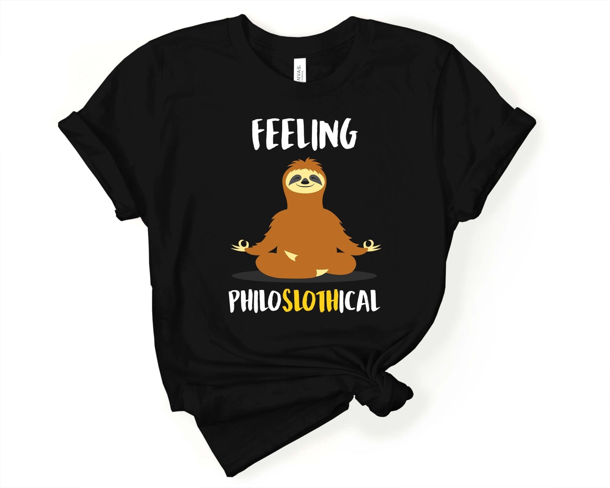 Feeling PhiloSLOTHical - Feeling Philosophical Yoga Pun | Yoga Lovers Shirt - Gone Coastal Creations - Shirts