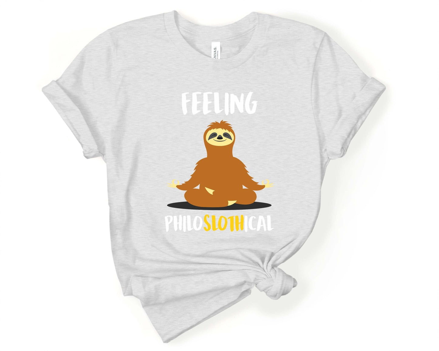 Feeling PhiloSLOTHical - Feeling Philosophical Yoga Pun | Yoga Lovers Shirt - Gone Coastal Creations - Shirts